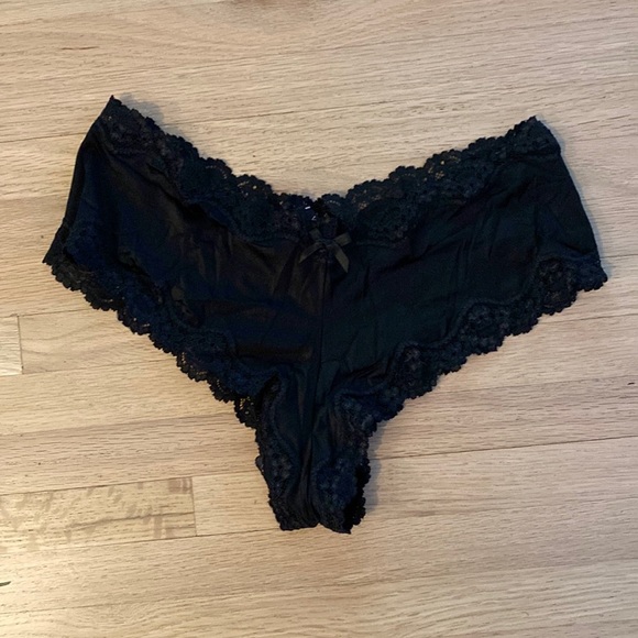 Victoria’s Secret Black Tanga Booty Undies - Picture 1 of 5